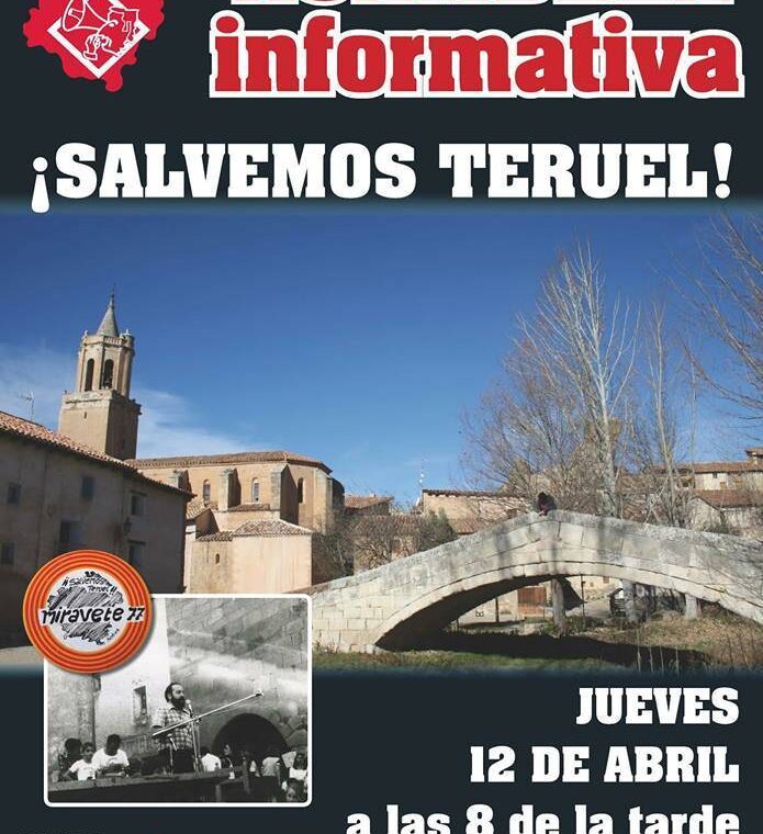 Asamblea informativa Salvemos Teruel. Plataforma ciudadana Teruel Existe