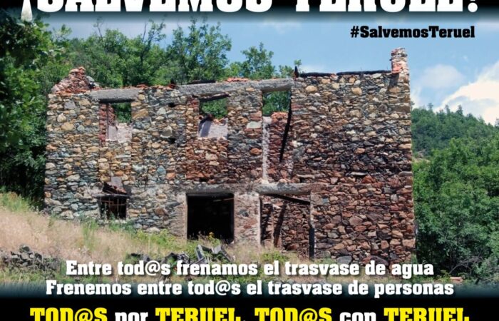 Cartel SALVEMOS TERUEL 6 Mayo- Teruel Existe. TERUEL EXISTE
