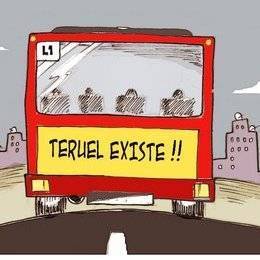 Autobus Teruel Exsite Salvemos Teruel