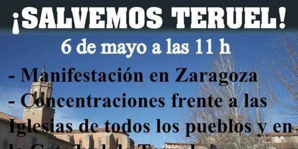 SALVEMOS TERUEL en Zaragoza, Teruel y todos los pueblos a las 11h