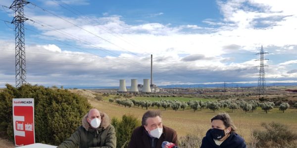 Teruel Existe denuncia que si se derruye la central de Andorra se limitarían las opciones de desarrollo en la transición energética