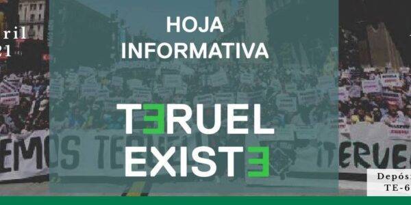 2. Hoja informativa Teruel Existe. Abril 2021