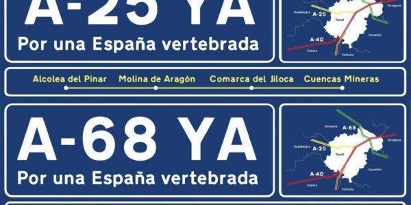 Consigue pancartas y vinilos para reivindicar la A-40, A-68, A-25 YA en 188 pueblos de 7 provincias