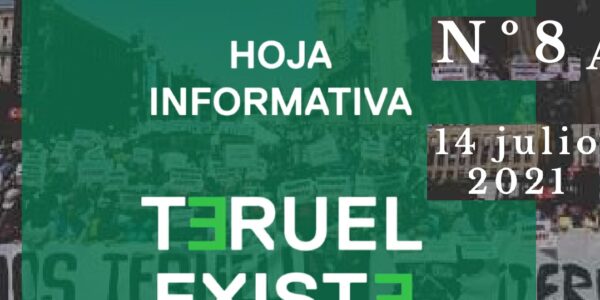 8. Hoja informativa de Teruel Existe. Julio 2021