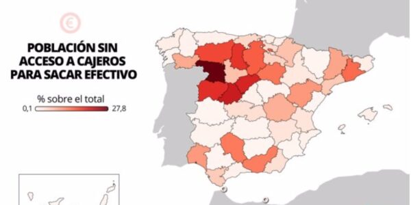 La exclusión financiera crece en la España Vaciada y siguen sin llegar los cajeros multientidad propuestos por Teruel Existe
