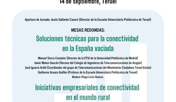 Académicos y expertos en conectividad plantearán soluciones para la España vaciada en una Jornada organizada por Teruel Existe