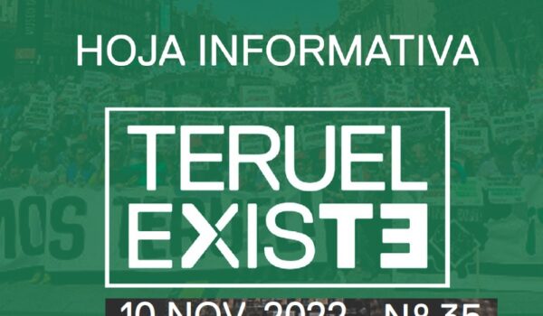 35. Hoja informativa de Teruel Existe. Octubre 2022