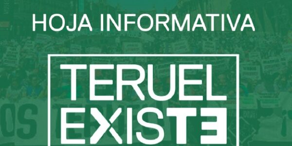 36. Hoja informativa de Teruel Existe. Noviembre 2022