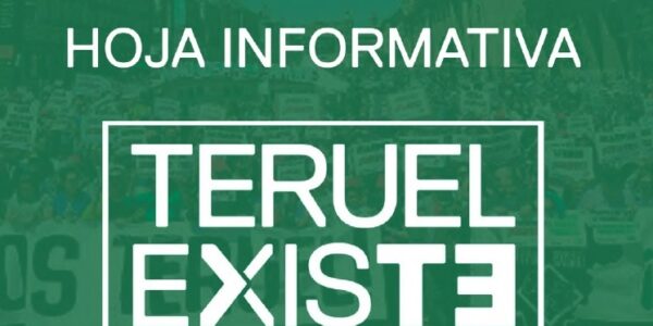 37. Hoja informativa de Teruel Existe. Diciembre 2022
