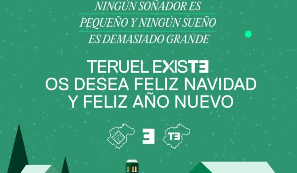 Teruel Existe os desea una Feliz Navidad y un prospero año 2023